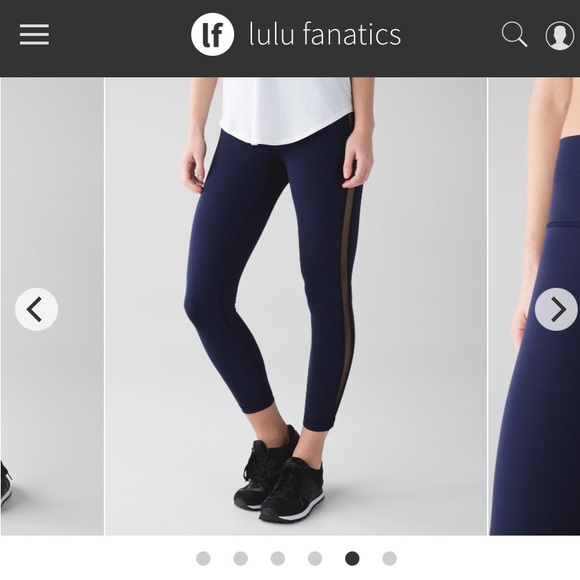 *New Conditon*  Lululemon High Times Leggings with mesh panel - Picture 3 of 8